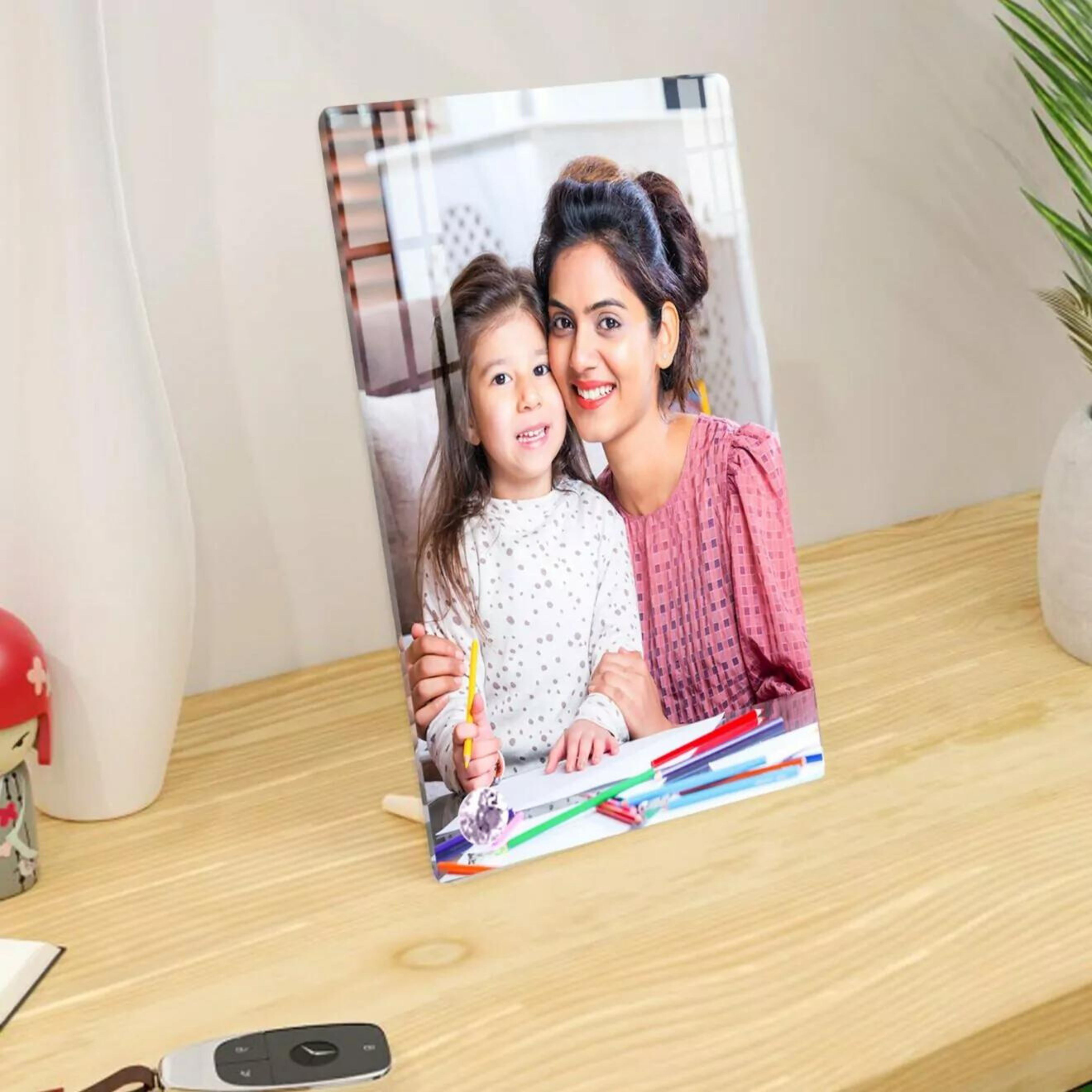 Premium Acrylic Desk Photo Stand